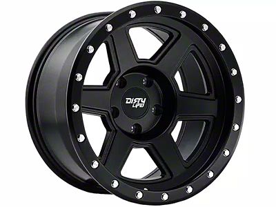 Dirty Life Compound Matte Black 6-Lug Wheel; 17x9; -12mm Offset (21-25 Bronco, Excluding Raptor)