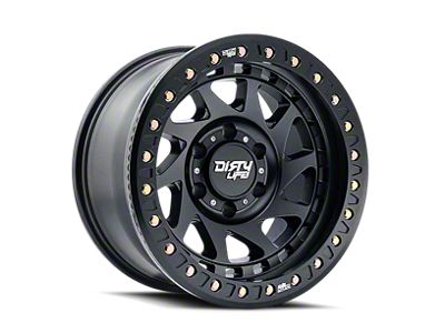 Dirty Life Enigma Race Matte Black 6-Lug Wheel; 17x9; -12mm Offset (21-25 Bronco, Excluding Raptor)