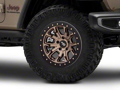 Dirty Life DT-1 Matte Gold Wheel; 17x9; -12mm Offset (20-25 Jeep Gladiator JT)