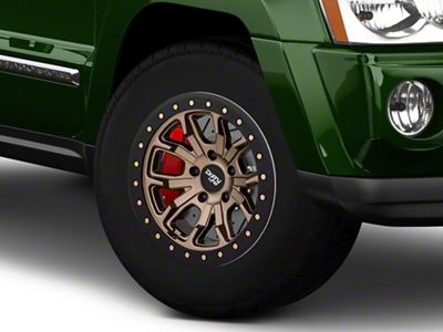 Dirty Life DT-1 Matte Gold Wheel; 17x9; -12mm Offset (05-10 Jeep Grand Cherokee WK, Excluding SRT8)