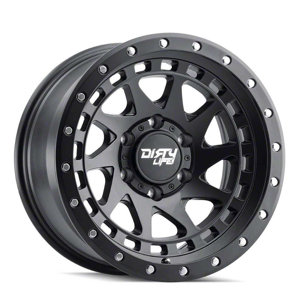 Dirty Life Jeep Grand Cherokee DT-1 Satin Black Wheel; 17x9