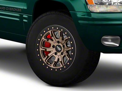 Dirty Life DT-1 Matte Gold Wheel; 17x9; -12mm Offset (99-04 Jeep Grand Cherokee WJ)
