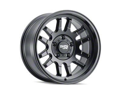 Dirty Life Canyon Matte Black Wheel; 17x9; -12mm Offset (18-25 Jeep Wrangler JL)