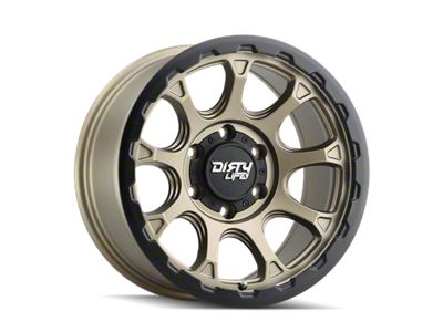 Dirty Life Drifter Matte Gold Wheel; 17x8.5; -6mm Offset (18-25 Jeep Wrangler JL)