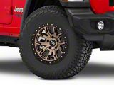 Dirty Life DT-1 Matte Gold Wheel; 17x9; -12mm Offset (18-25 Jeep Wrangler JL)