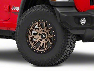 Dirty Life DT-1 Matte Gold Wheel; 17x9; -12mm Offset (18-25 Jeep Wrangler JL)