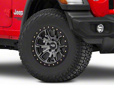 Dirty Life DT-1 Matte Gunmetal Wheel; 17x9; -12mm Offset (18-25 Jeep Wrangler JL)