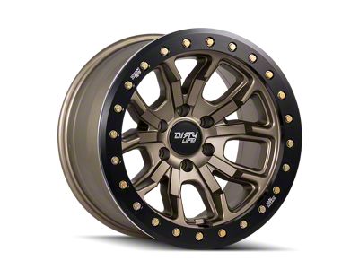 Dirty Life DT-1 Satin Bronze Wheel; 17x9; -38mm Offset (18-25 Jeep Wrangler JL)