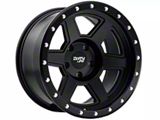 Dirty Life Compound Matte Black Wheel; 17x9; -38mm Offset (07-18 Jeep Wrangler JK)
