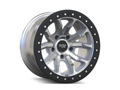Dirty Life DT-1 Machined Wheel; 17x9; -12mm Offset (07-18 Jeep Wrangler JK)