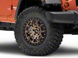 Dirty Life DT-1 Matte Gold Wheel; 17x9; -12mm Offset (07-18 Jeep Wrangler JK)