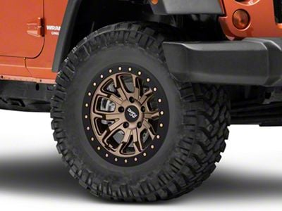 Dirty Life DT-1 Matte Gold Wheel; 17x9; -12mm Offset (07-18 Jeep Wrangler JK)