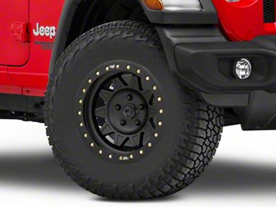 Dirty Life Roadkill Race Matte Black True Beadlock Wheel; 17x9; -38mm Offset (18-25 Jeep Wrangler JL)