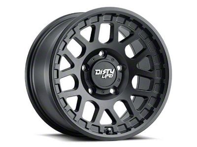 Dirty Life Mesa Matte Black 6-Lug Wheel; 17x9; -12mm Offset (16-23 Tacoma)