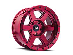 Dirty Life Compound Crimson Candy Red 6-Lug Wheel; 20x10; -12mm Offset (16-24 Titan XD)