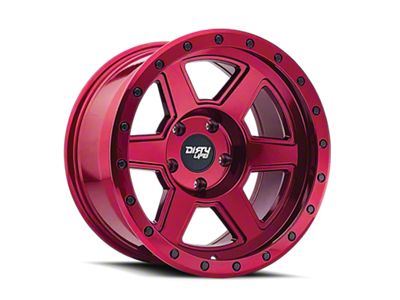 Dirty Life Compound Crimson Candy Red 6-Lug Wheel; 20x10; -12mm Offset (22-25 Tundra)