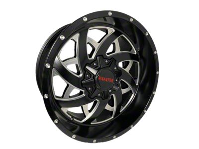 Disaster Offroad D94 Gloss Black Milled 6-Lug Wheel; 20x10; -12mm Offset (22-25 Tundra)