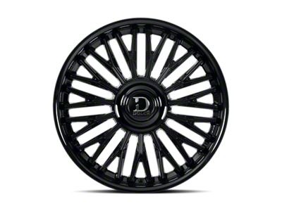 Dolce Luxury Lusso Glossy Black 6-Lug Wheel; 24x10; 25mm Offset (25-26 4Runner)