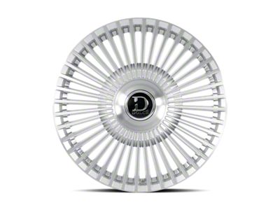 Dolce Luxury Trento Glossy Silver Brush Face 6-Lug Wheel; 24x10; 35mm Offset (25-26 4Runner)