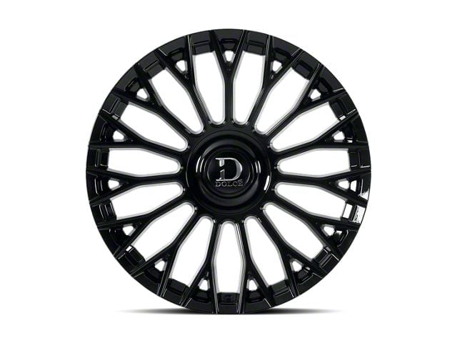 25mm Offset Rims Dolce Luxury Tacoma Roma Glossy Black 6-Lug Wheel; 24x10; 25mm Offset ...
