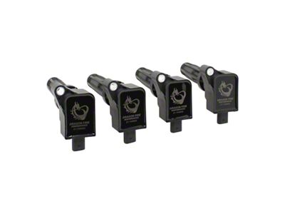 Dragon Fire Performance Ignition Coil Packs; Black (21-25 Bronco Sport)