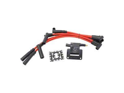 Dragon Fire Performance Ignition Tune Up Kit; Black (93-97 4.0L, 5.2L Jeep Grand Cherokee ZJ)