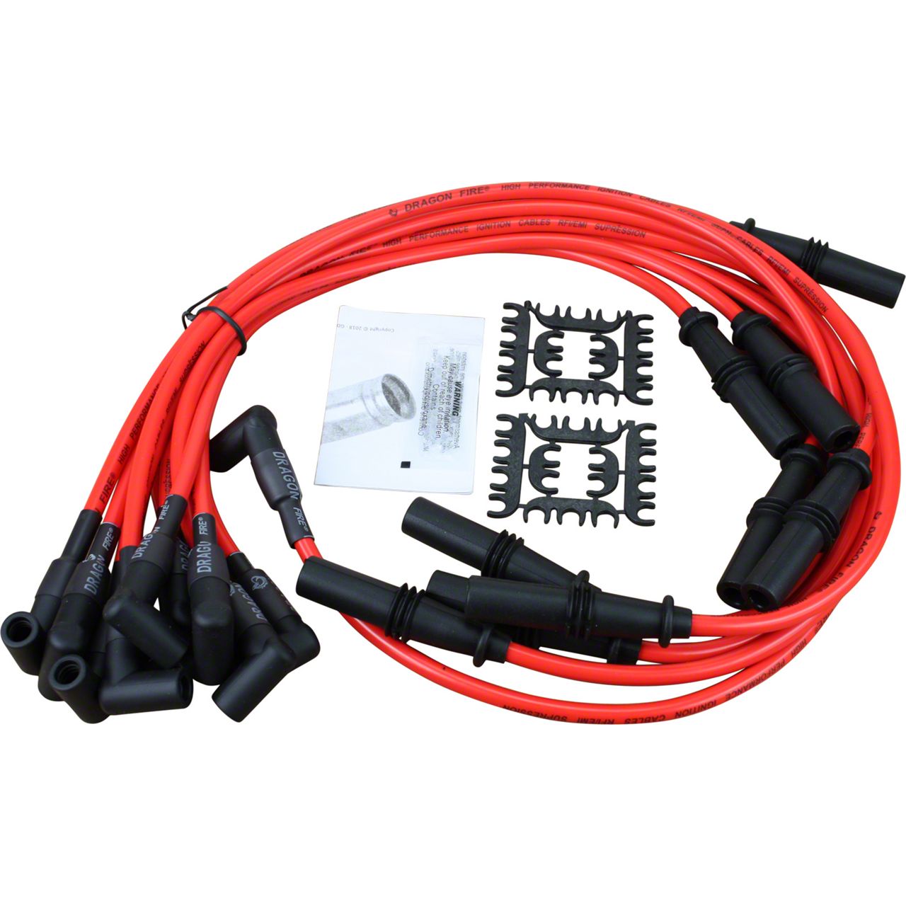 Dragon Fire Performance Jeep Grand Cherokee Spark Plug Wires; Red