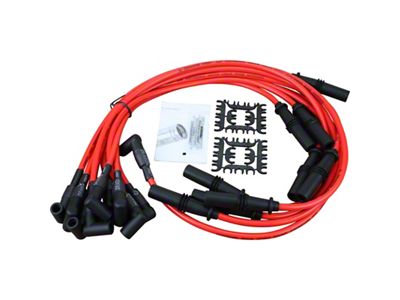 Dragon Fire Performance Spark Plug Wires; Red (1993 5.2L Jeep Grand Cherokee ZJ)