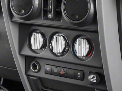 DV8 Offroad Billet Climate Control Knobs (07-10 Jeep Wrangler JK)