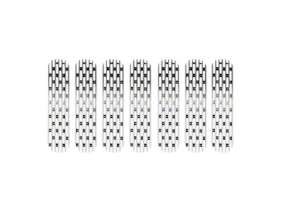 DV8 Offroad Billet Grille Inserts; Brushed (07-18 Jeep Wrangler JK)