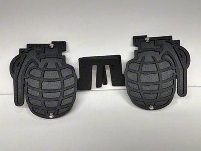 Drop Zone Off Road Grenade Foot Pegs; Black (20-25 Jeep Gladiator JT)