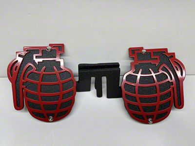 Drop Zone Off Road Grenade Foot Pegs; Red (20-25 Jeep Gladiator JT)