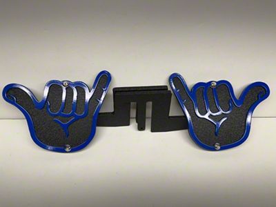 Drop Zone Off Road Hang Loose Foot Pegs; Blue (20-25 Jeep Gladiator JT)