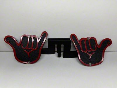 Drop Zone Off Road Hang Loose Foot Pegs; Red (20-25 Jeep Gladiator JT)
