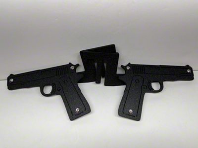 Drop Zone Off Road Pistol Foot Pegs; Black (20-25 Jeep Gladiator JT)