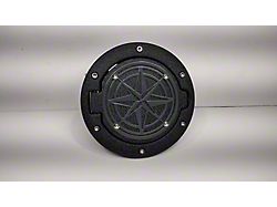 Drop Zone Off Road Compass Fuel Door; Gray (87-06 Jeep Wrangler YJ & TJ)