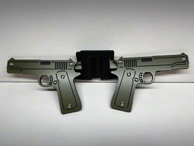 Drop Zone Off Road Pistol Foot Pegs; Army Green (76-06 Jeep CJ7, Wrangler YJ & TJ)