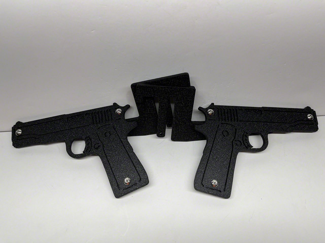 Drop Zone Off Road Jeep Wrangler Pistol Foot Pegs; Black PIBLKTJFP