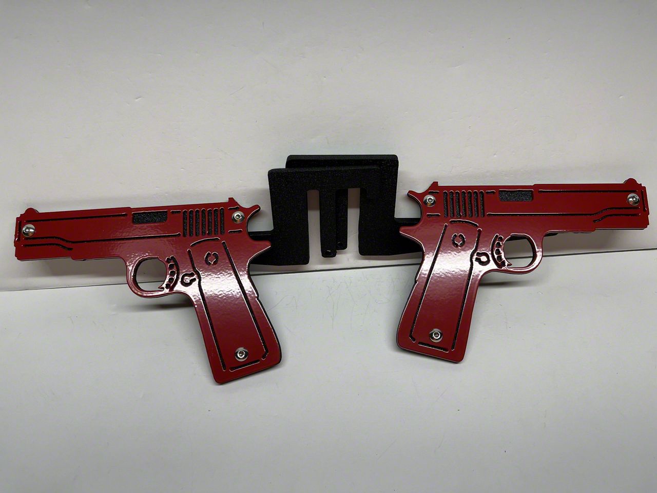 Drop Zone Off Road Jeep Wrangler Pistol Foot Pegs; Red PIREDTJFP (76