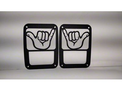 Drop Zone Off Road Tail Light Guards; Hang Loose (07-18 Jeep Wrangler JK)