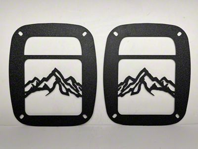 Drop Zone Off Road Tail Light Guards; Mountain Range (97-06 Jeep Wrangler TJ)