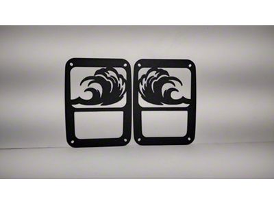 Drop Zone Off Road Tail Light Guards; Ocean Wave (07-18 Jeep Wrangler JK)