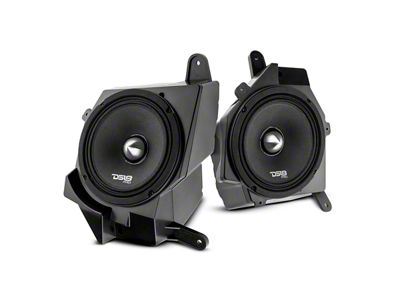 DS18 Dash Speaker Enclosure Pods with 6.50-Inch Full Range Neodymium Speakers; Plug and Play (20-25 Jeep Gladiator JT)