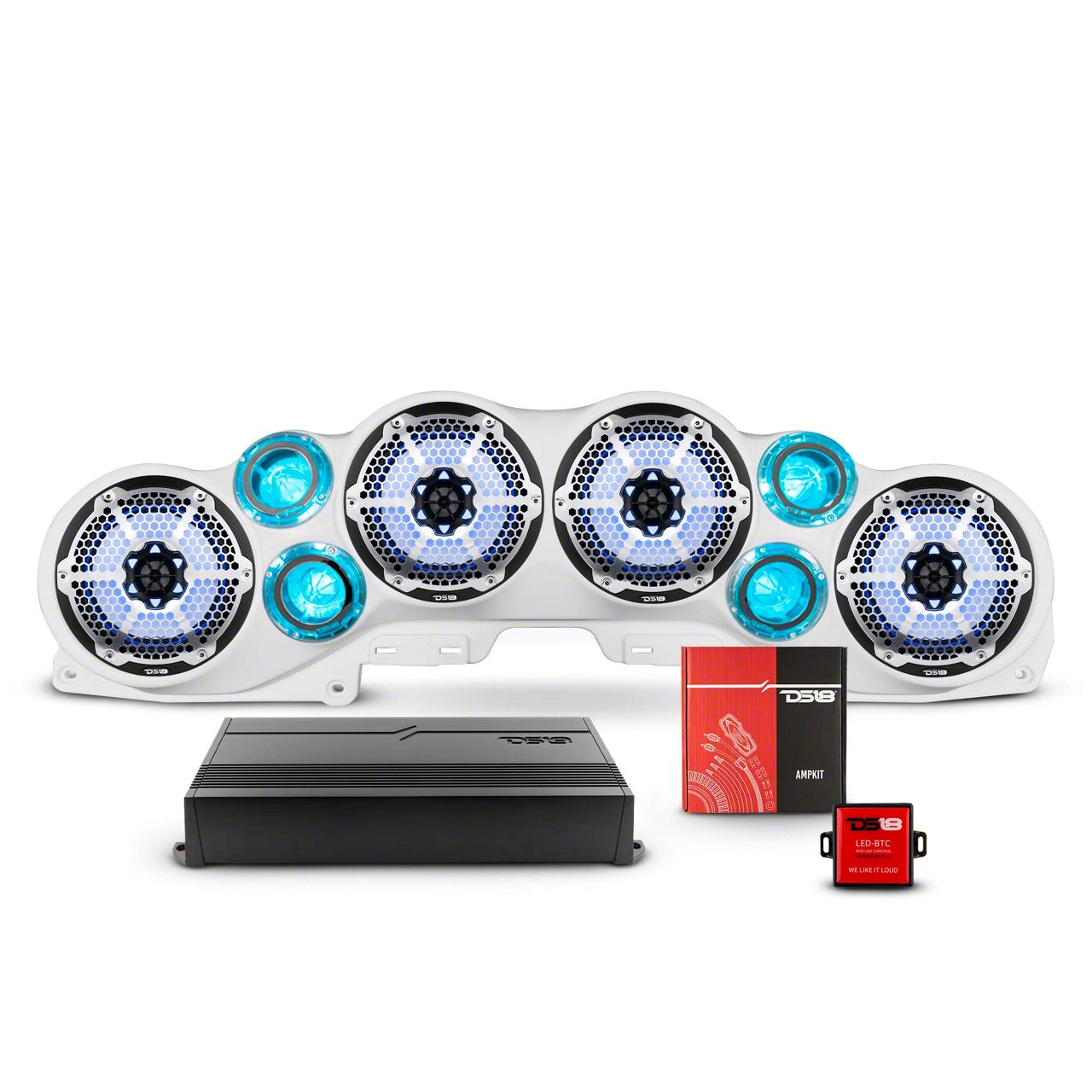 DS18 Jeep Gladiator Complete RGB Loaded Sound Bar Package with