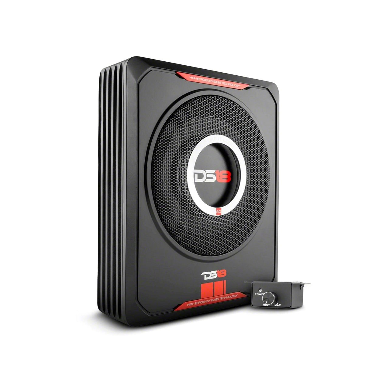 DS18 Jeep Wrangler 8-Inch Underseat Amplified Subwoofer; 800 Watts