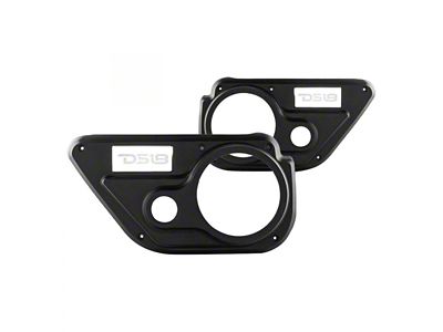 DS18 Back Door Speaker Panels for 6.50-Inch Speakers and and 1-Inch Tweeters (18-25 Jeep Wrangler JL 4-Door)