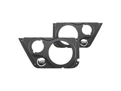 DS18 Front Door Speaker Panels for 6.50-Inch Speakers and and 1-Inch Tweeters (07-18 Jeep Wrangler JK)