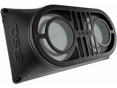 DS18 Tailgate Subwoofer Enclosure for Two 10-Inch Subwoofers; Black (97-25 Jeep Wrangler TJ, JK & JL)
