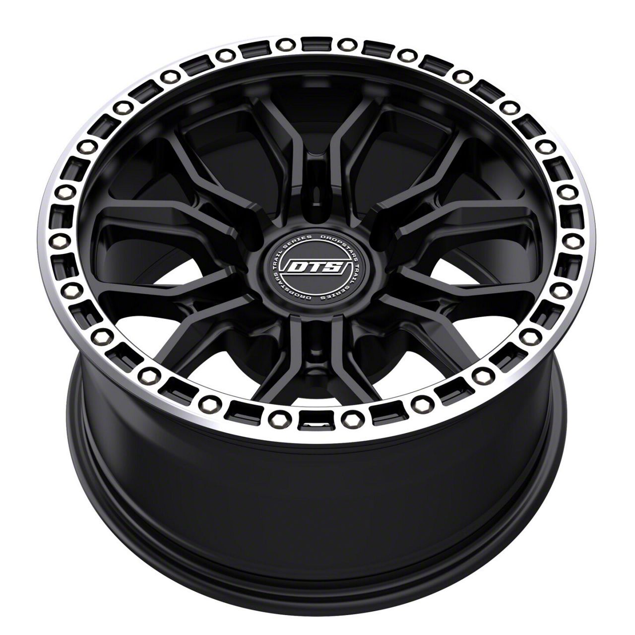 DTS Toyota 4-Runner 608 Machined Silver with Satin Black 6-Lug