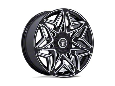 DUB Anomaly Gloss Black Milled 6-Lug Wheel; 24x10; 25mm Offset (22-25 Bronco Raptor)